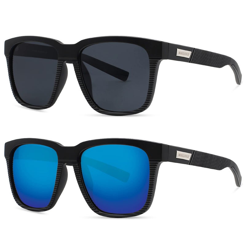 MAXJULI Polarized Sunglasses for Big Heads Men Women (fit xl size) 8023 - Image 1